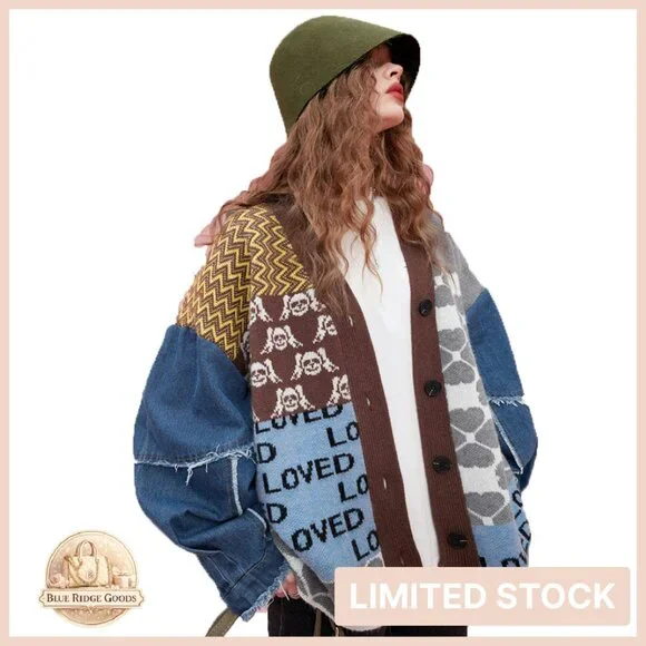 Trendy Long Sleeve Open Front Sweater Cardigan Chunky Knit Oversized